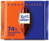Ritter Sport Kakao Klasse 74% Die Kräftige 100 g Tafel